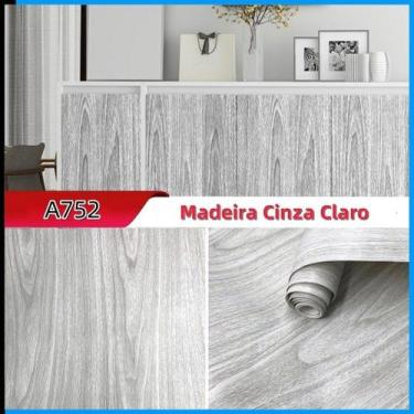 Imagem de Papel Adesivo Madeira para Envelopamento 10 Metros ideal para Moveis, 