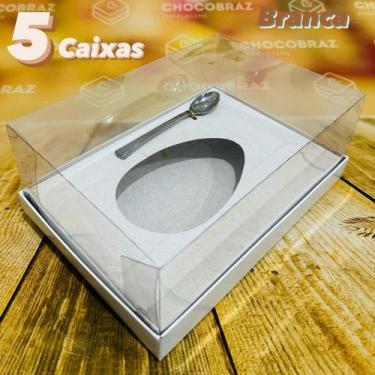 Imagem de KIT 5~20 CAIXAS PARA OVO DE PÁSCOA AJUSTAVEL 250/350/500g BRANCA OU KR
