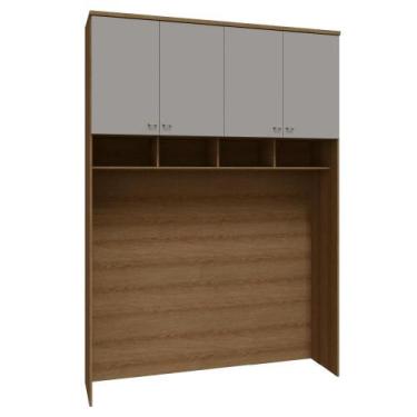 Imagem de Guarda Roupa Modulado Ponte 173cm 04 Portas 245cm Alt Setiba - Móveis 