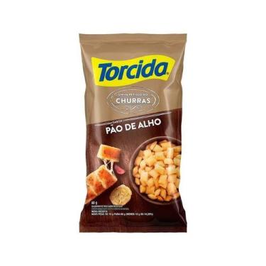 Imagem de Salgadinho Torcida Sabor Pão De Alho 60g Lucky com 12 Pacotes