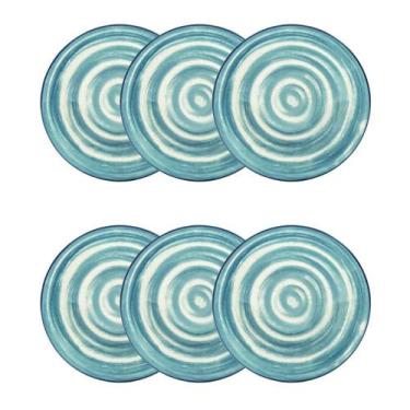 Imagem de Jogo de 6 Pratos Fundos 20,5cm Oxford Unni Oceânica