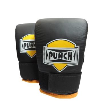 Imagem de Punch Luva Bate Saco Amador Couro Natural Unissex Adulto Preta