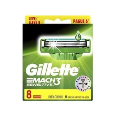 Imagem de Carga Gillette Mach3 Sensitive + 8 Unidades-Masculino