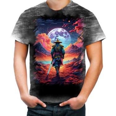 Imagem de Camiseta Desgaste Samurai Ronin Sunset Sem Mestre 6 - Kasubeck Store®,