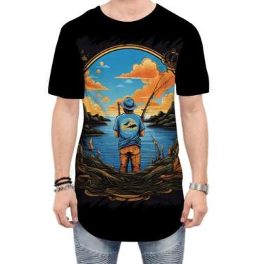 Imagem de Camiseta Longline Pesca Esportiva Peixes Azul Paz 8 - Kasubeck Store®,