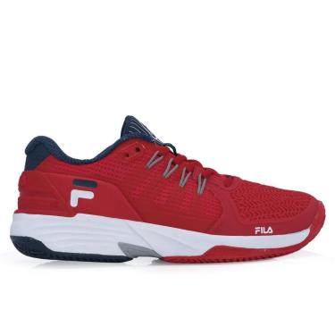 Imagem de Tênis Fila Float Verve Clay Vermelho Marinho e Branco-Masculino