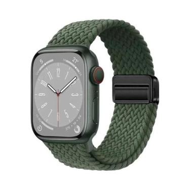 Imagem de Pulseira Magnética Trançada De Nylon Para Apple Watch Ultra 9 8 7 6 5 