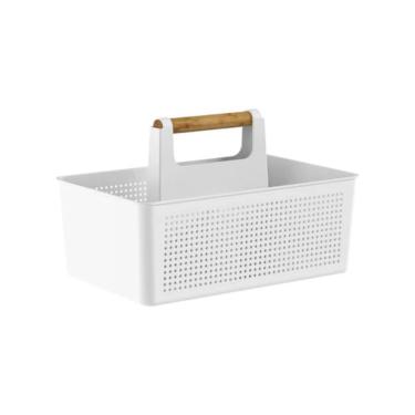 Imagem de Organizador Multiuso Flow para Limpeza com Capacidade 8L em Polipropileno e Bambu com A...