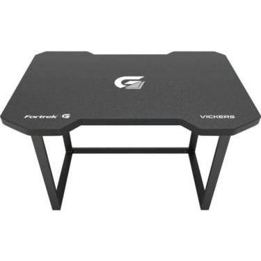 Imagem de Mesa Gamer Fortrek Vickers [F002] com Base de Metal e Tampo em MDF 15MM para Setup Avançado preto-cinza