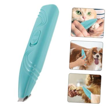 Imagem de Máquina de Tosa para Pets OEM Profissional para Cão e Gato em Azul com Lâmina de Aço Fi...