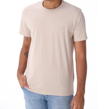 Imagem de Camiseta Manga Curta Básica Slim Ogochi Masculina 006490001 Areia-Masculino