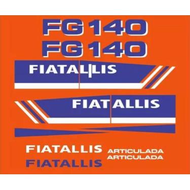 Imagem de Kit Adesivos Fiatallis FG140 Articulada Compatível - SPTS