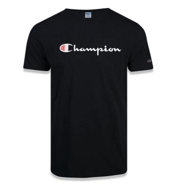 Imagem de Camiseta Champion Malhão Script Patch Logo Masculina - Off White - 2GG-Masculino