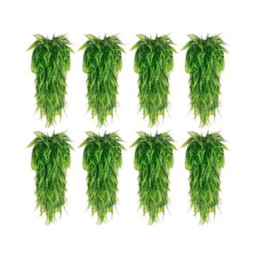 Imagem de Folhas De Grama Artificial Realista, Folhagens Persas Pendentes, Decor