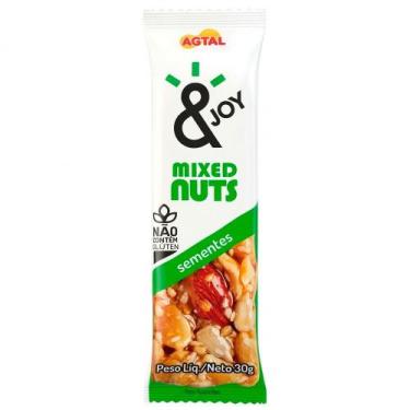 Imagem de Barra Cereal &Joy Mixed Nuts Sementes Agtal 30g