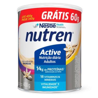 Imagem de Nutren Active Baunilha Leve 400g e Pague 340g Ganhe 60g com 400g