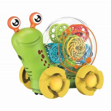 Imagem de Brinquedo Educativo Caracol Bebê Music com Projetor de Imagens e Engrenagens Coloridas Braskit