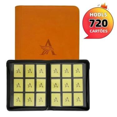 Imagem de Pasta De Cartas Preta Com 9 Bolsos, Capacidade Para 720 Cartas MTG TCG