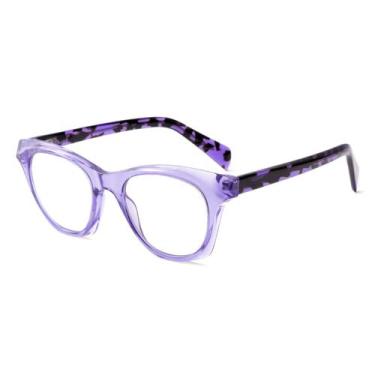 Imagem de Óculos de Leitura firstsense +3.5 Proteção Luz Azul Roxo