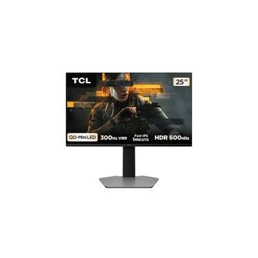 Imagem de Monitor Gamer TCL Mini LED 25", 300Hz, 1ms, HDR 600, Altura Ajustável - 25G64