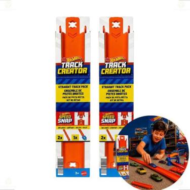 Imagem de Kit 2 Extensores de Pista Hot Wheels Track Creator Original Mattel