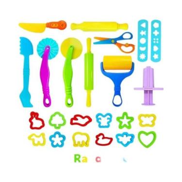 Imagem de Conjunto De Ferramentas De Massinha Colorida Para Crianças, Moldes De 