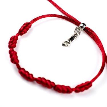 Imagem de Pulseira Vermelha Kabbalah 7 Nós - Escolha o Modelo - Lua Mística, Kab