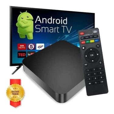 Imagem de Smart Tv Box Android Canais sem Mensalidades10.1,8K, 5G,4Gb RAM, 64Gb de memória interna