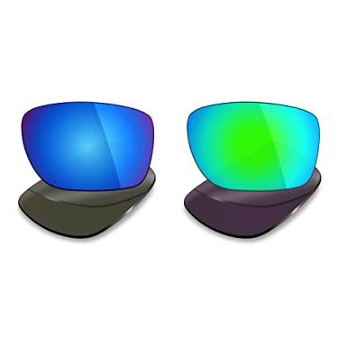 Imagem de Mryok 2 pares de lentes polarizadas de substituição para óculos de sol Oakley Turbine – opções