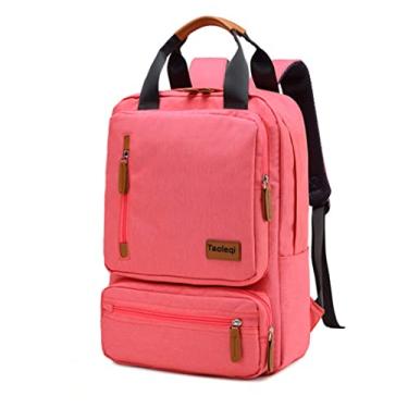 Imagem de Mochila Executiva Impermeável mochilas escolar Para Notebook de tecido Oxford Masculina/Feminina rosa