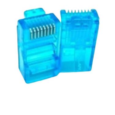 Imagem de Kit Rj45 Gold Cat5 Macho Cabo Rede Lan Plug 100 Conectores