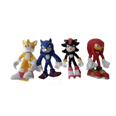 Blocos De Montar Sonic Kit Estilo Lego 4 Bonecos