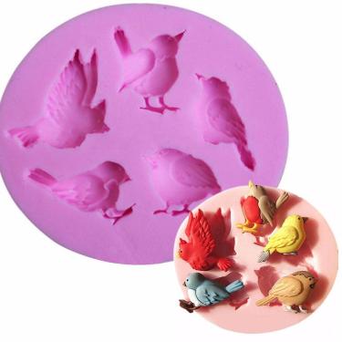 Imagem de Molde De Silicone Passáros