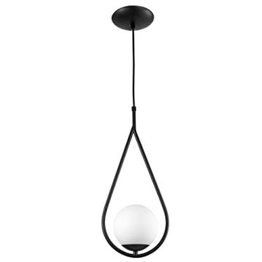 Imagem de Luminária Pendente Aro Gota Orby Preto Magnifico