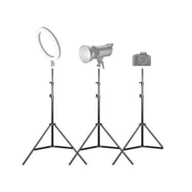Imagem de Tripé De Iluminação Ring Light Para Estúdio Black 2,0 Metros - Tripé com rosca 1/4 Universal