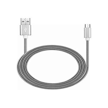 Imagem de Cabo Multilaser Micro USB Metálico Carregamento 2A 1M de Comprimento Prata - WI390