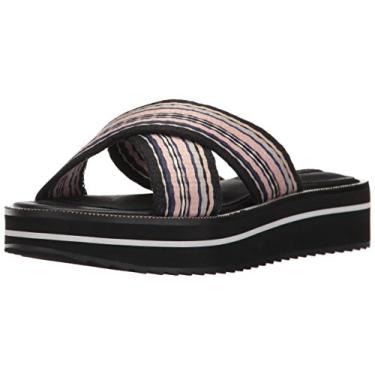 Imagem de STEVEN by Steve Madden Sandália plataforma feminina Katie, Preto/Multi, 36