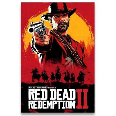 Imagem de Poster Decorativo 42cm X 30cm A3 Brilhante Red Dead Redemption B1 - Bd