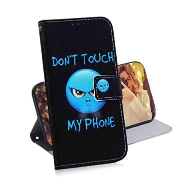 Imagem de MojieRy Capa carteira para celular para Apple iPhone 12 Mini 5.4, capa fina de couro PU premium para iPhone 12 Mini, 2 compartimentos para cartão, capa agradável, raiva