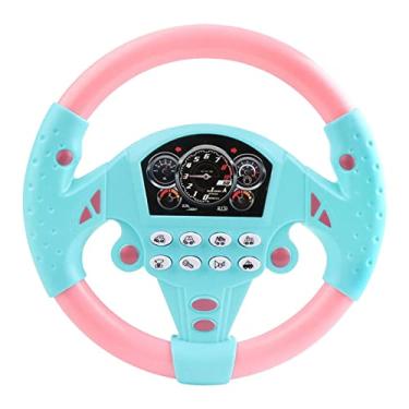 Imagem de shamjina Controlador de condução simulado portátil, educacional, volante dimulação interativo engraçado, pa exterior, aniversário, festa, rosa