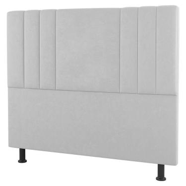 Imagem de Cabeceira Cama Box Casal Queen Grace 160cm Sintético Branco