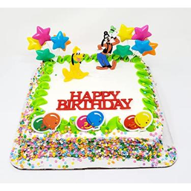 Imagem de Conjunto de topo de bolo Mickey Mouse Clubhouse com acessórios temáticos, Pateta, Margarida, Donald, Plutão, Minnie e tema