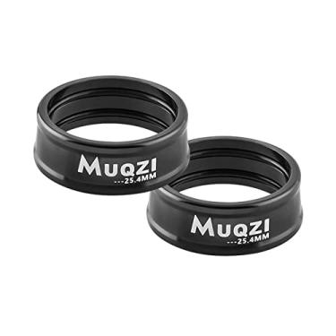 Imagem de Anéis de travamento de guiador de bicicleta 2 peças Anéis de fixação de guiador de bicicleta dobráveis, peças de componentes de bicicleta duráveis, Preto 25,4 mm