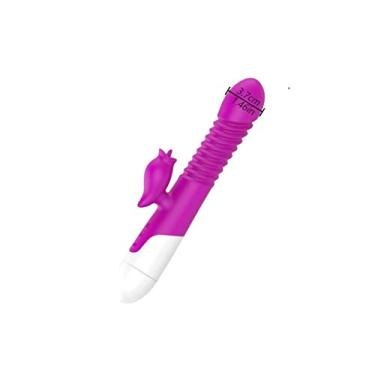 Imagem de Vibrador Telescópico Estimulador Clitóris Ponto G Aquecimento Erótico Zatla Shop (Roxo)