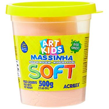 Imagem de Acrilex Soft Massa de Modelar, Rosa (Pele), 500 g