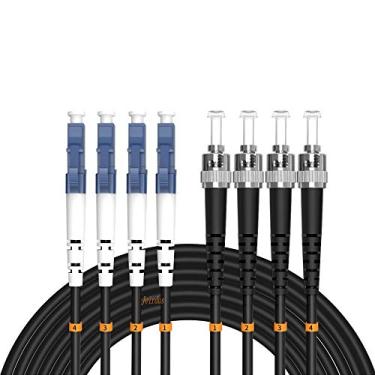 Imagem de Jeirdus 200 metros LC para ST Outdoor Armored 4 Core 9/125 SMFFiber Optical Cable jumper, cabo de remendo óptico LC-ST