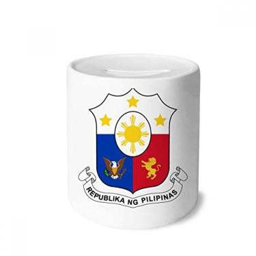 Imagem de DIYthinker Porta-moedas de cerâmica com emblema nacional da Ásia Filipinas