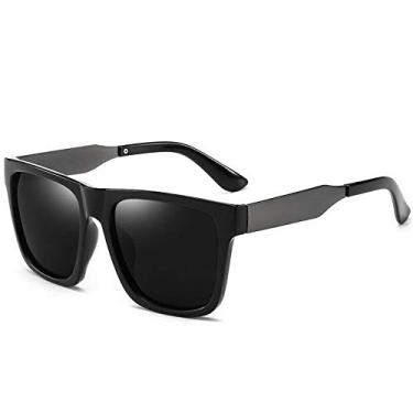 Imagem de Óculos de sol polarizado vintage ultralight Frame Square Sport Driving óculos de sol masculino para viagem Espelho C1