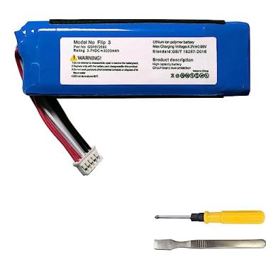 Imagem de CAESEAYORK Bateria de grande capacidade de 3,7 V 3000 mAh para JBL Flip 3, alto-falante Bluetooth portátil cinza FLIP3 GSP872693, P763098 03
