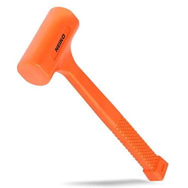 Imagem de Neiko 02847A Martelo de sopro morto de 900 g, laranja neon | Unibody moldado | Punho qu...